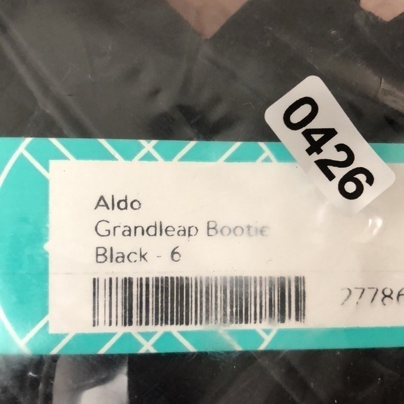 ALDO Grandleap Bootie Buckled Combat Black NEW 6 US - Picture 9 of 9